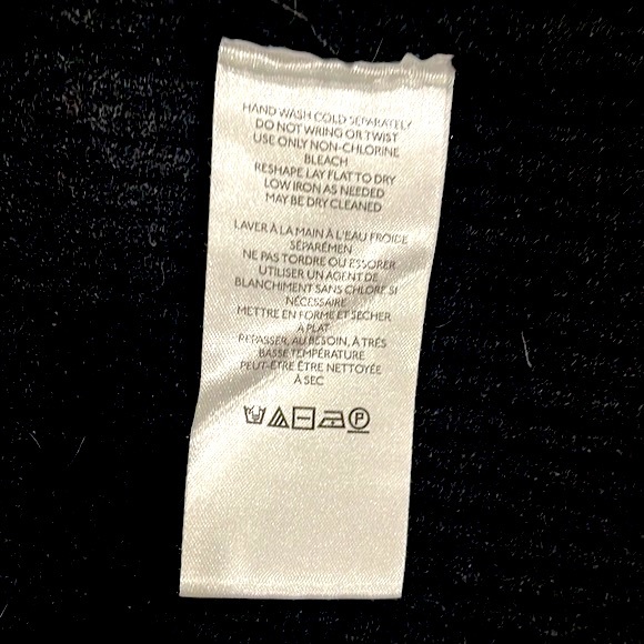 Free People- Three Button Crop Sweater- Ribbed Black - Picture 10 of 10